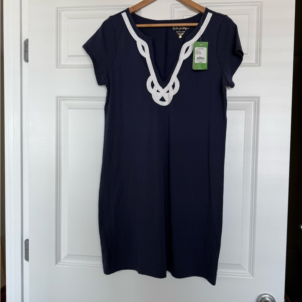 Lilly Pulitzer Navy Dress with White Accents